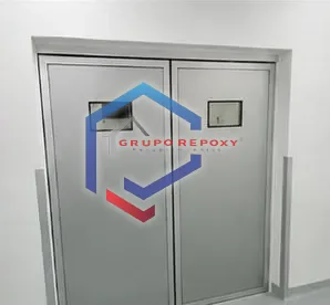 Puertas sanitarias de aluminio