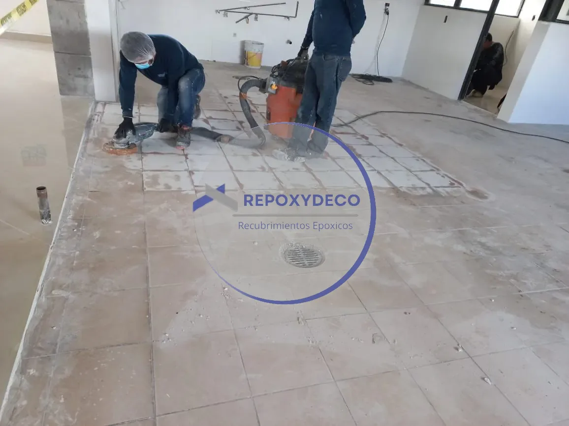 Desbaste de superficie aplicado por REPOXYDECO