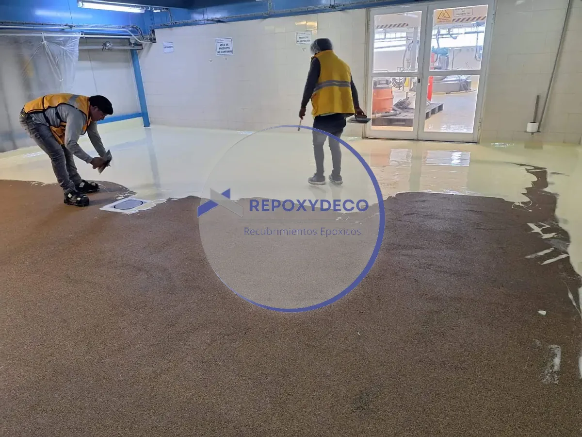 Mortero epóxico aplicado por REPOXYDECO